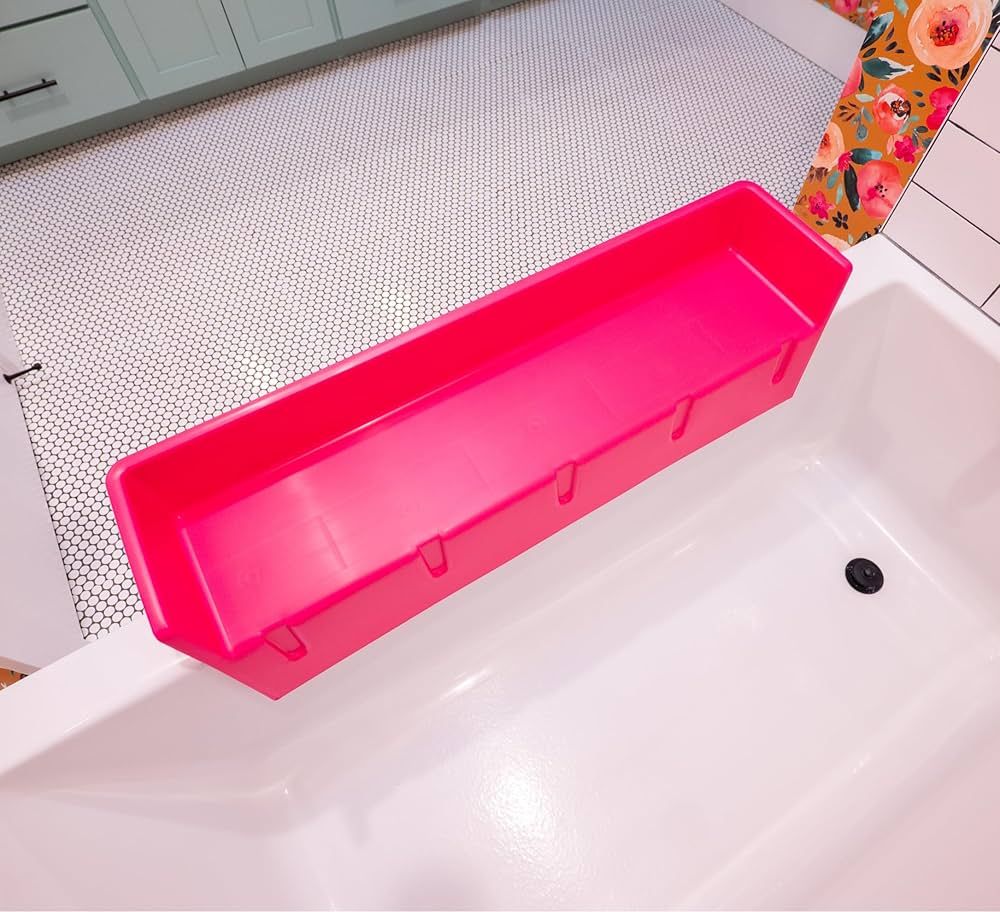 Tub Topper® Bathtub Splash Guard Play Shelf Area - Toy Tray Caddy Holder Storage - Suction Cups ... | Amazon (US)