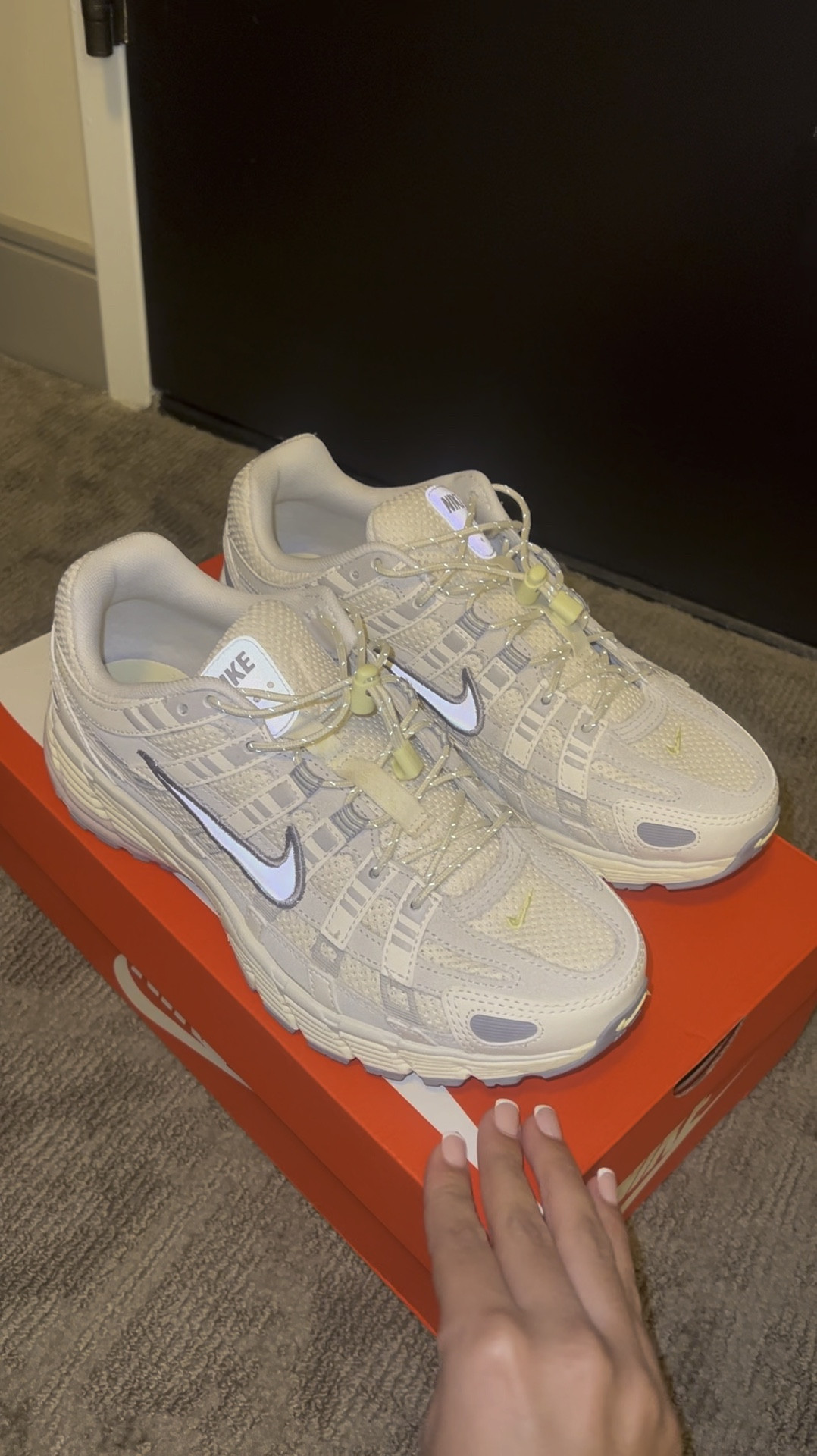 True to size! The comfiest shoes I’ve ever owned 