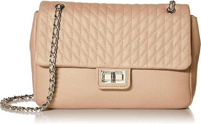 KARL LAGERFELD Women's Agyness Solid Shoulder Bag | Amazon (US)