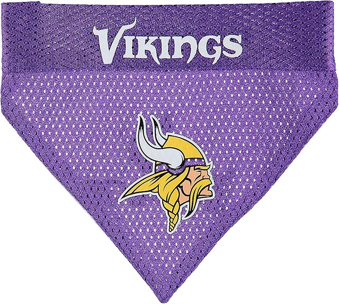 Pets First NFL DOG BANDANA - MINNESOTA VIKINGS REVERSIBLE PET BANDANA. 2 Sided Sports Bandana wit... | Amazon (US)
