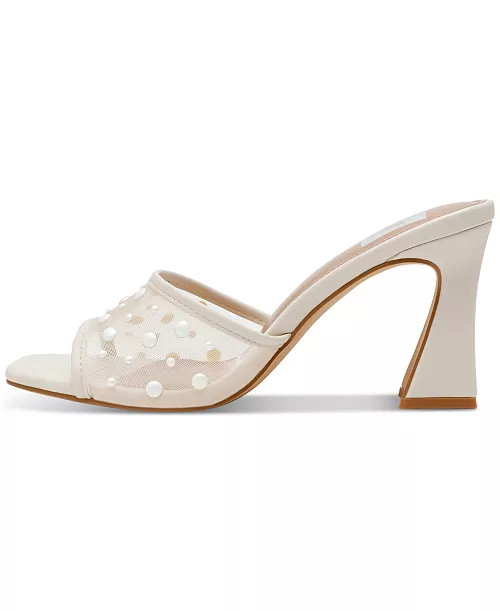 DV Dolce Vita Women's Yossi Pearl Mesh Slide Dress Sandals - Macy's | Macy's