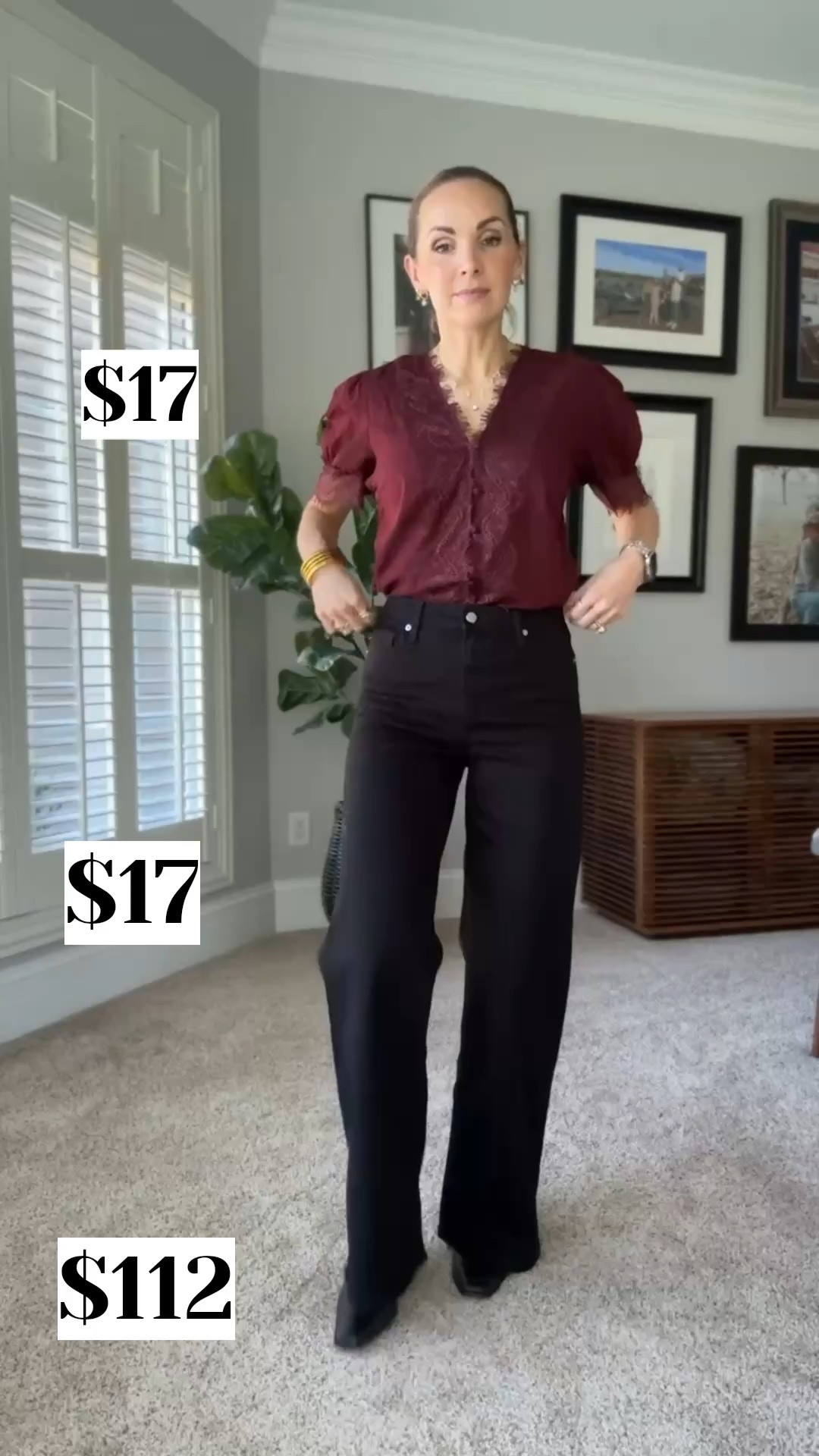 Entire Outfit on sale!! 
@Target 6 in the pants for a looser fit
@Target Small top