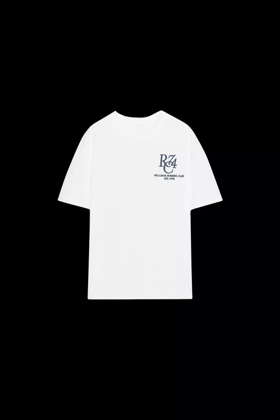 EMBROIDERED SLOGAN T-SHIRT | Zara UK