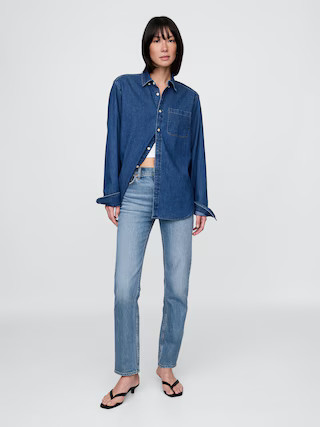 High Rise ’90s Slim Straight Jeans | Gap (CA)