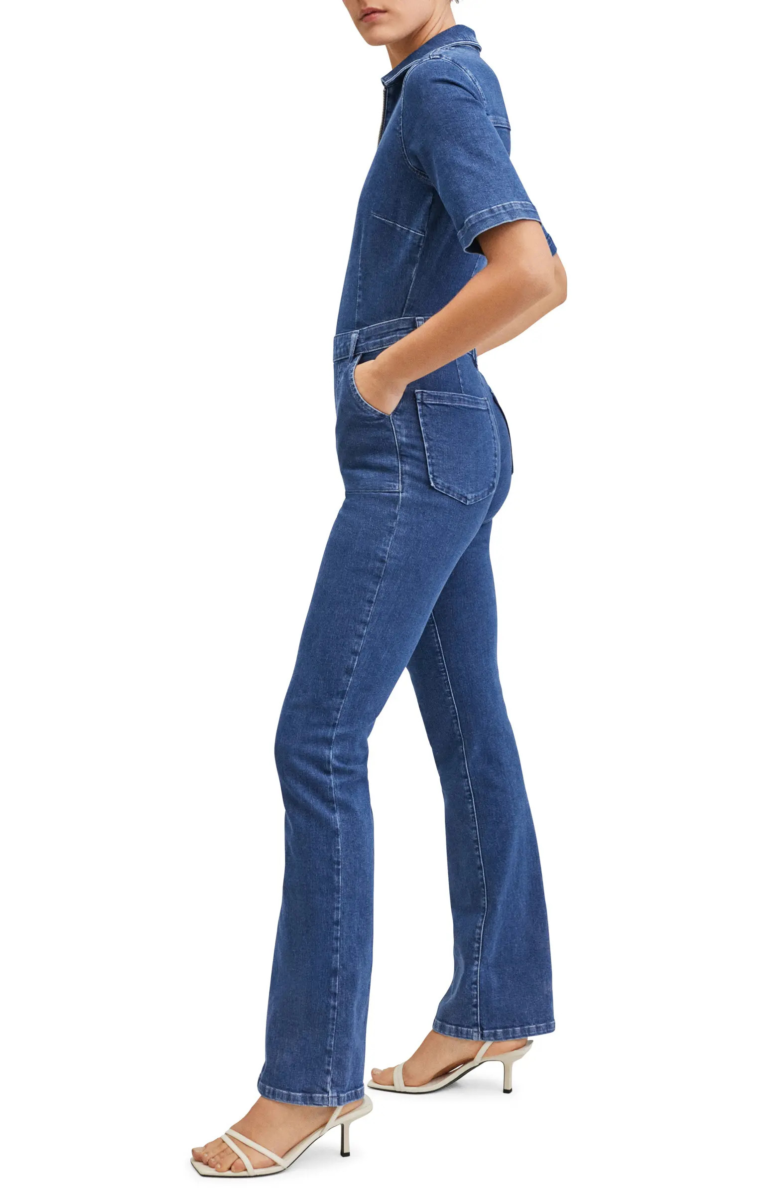 Women's Zip Front Denim Jumpsuit | Nordstrom