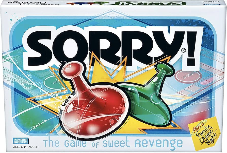 Hasbro Gaming Sorry! Family Board Games for Kids and Adults, 2 to 4 Players, Ages 6 and Up (Amazo... | Amazon (US)