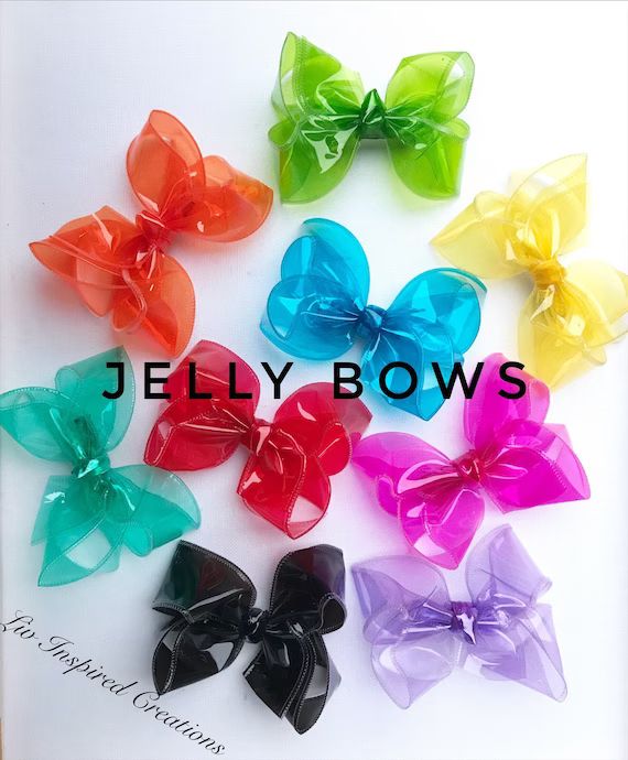 Jelly Hair Bows | Etsy | Etsy (US)