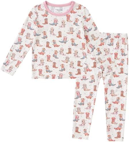 pureborn Baby Toddler Kids Viscose from Bamboo Pajamas Set Pjs 2pcs 18M-8Y | Amazon (US)