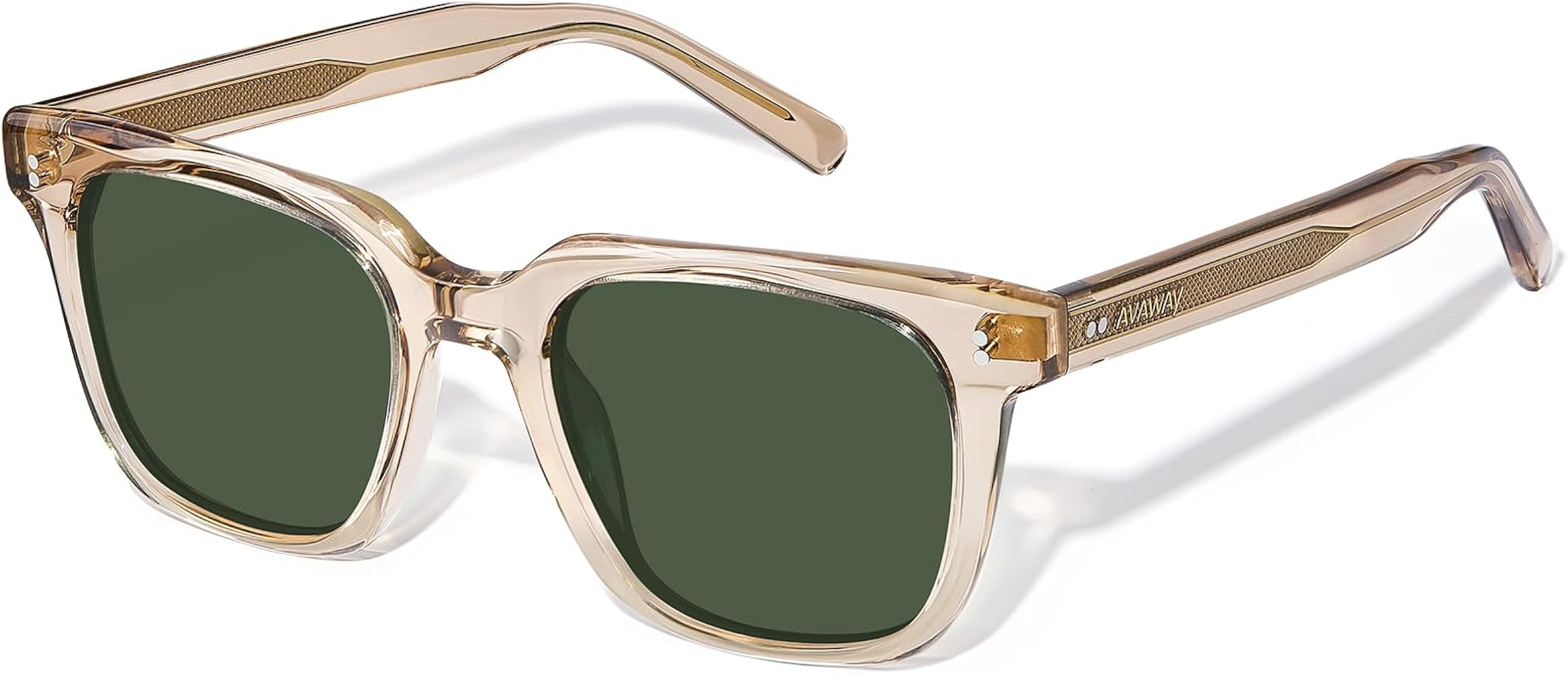 AVAWAY Polarized Sunglasses for Men UV Protection Square Acetate Frame Outdoor Driving Sun Glasse... | Amazon (US)