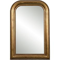 Hamilton Hills 20" x 30" Classic Gold Framed Rich Framed Top Round Corner Mirror | Thick Arched T... | Amazon (US)