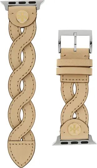 Tory Burch Braided Leather Apple Watch® Band | Nordstrom | Nordstrom