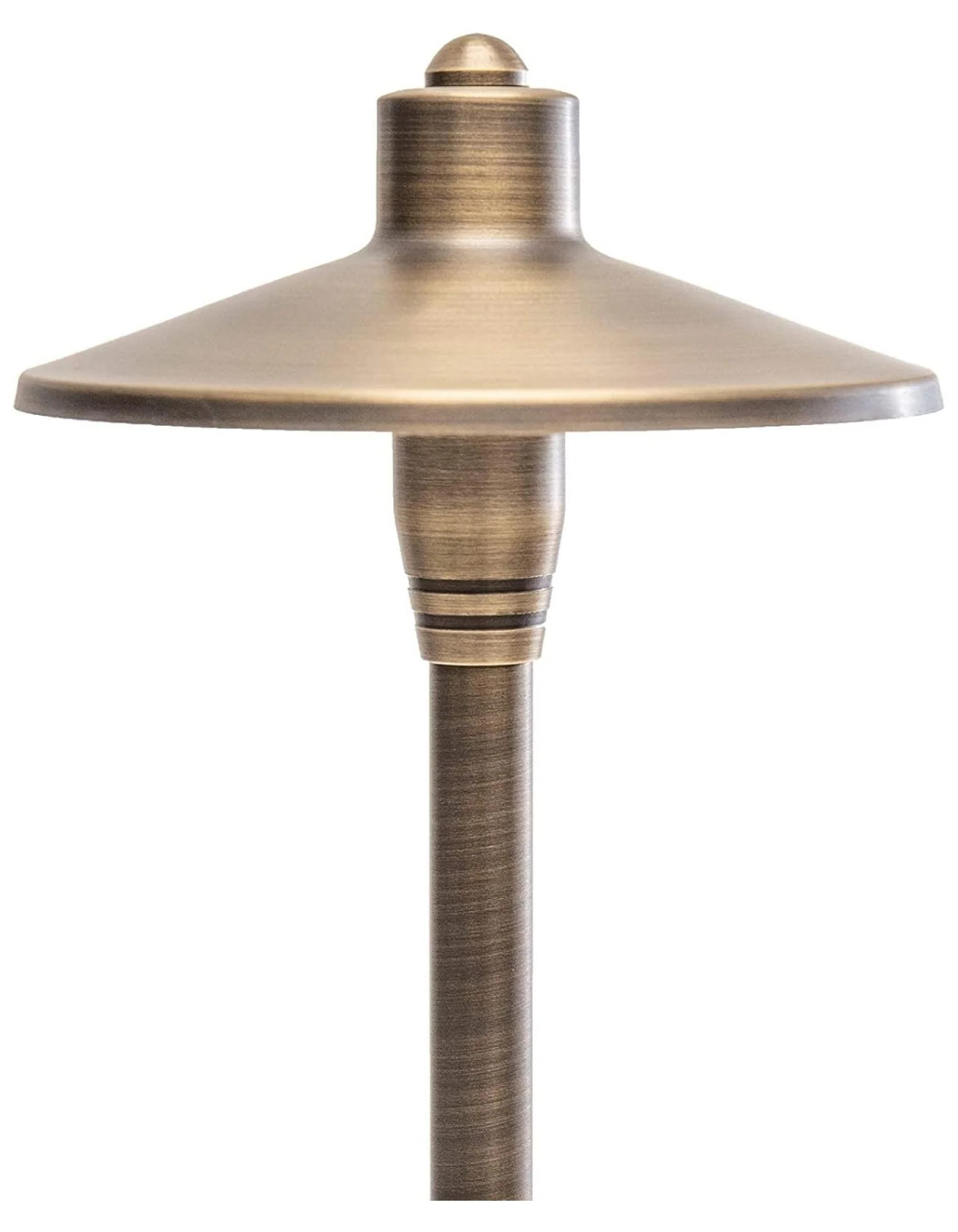 G2 12V Brass Light (24" Tall) with 3W 2700K Warm White G4 LED Bulb for Low Voltage Landscape Ligh... | Walmart (US)