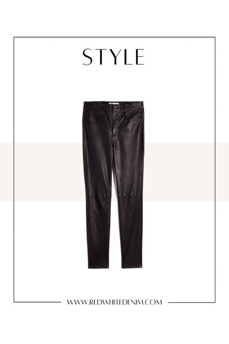 Best Leather Pants EVER!  Real leather. On major SALE. Fit is TTS. 

#LTKsalealert