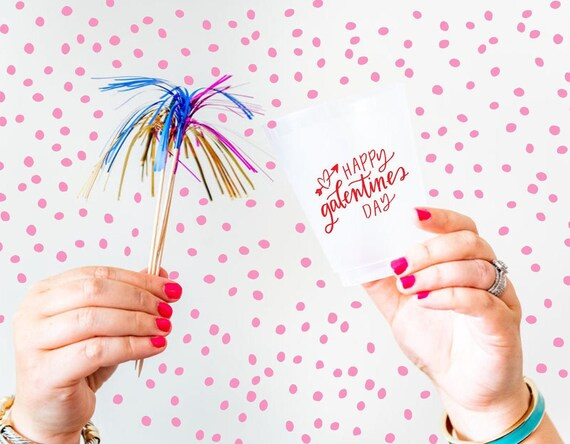 Happy Galentines day cups Galentines day party favors | Etsy | Etsy (US)