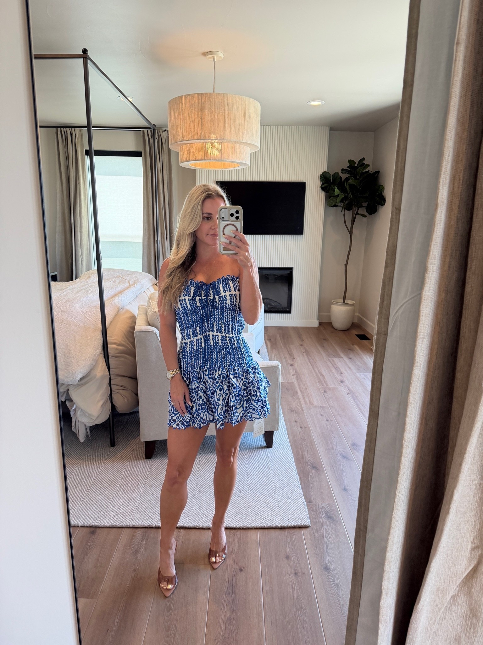 Amazon dress, beach, outfit, vacation dress, vacation look, farm Rio look alike, blue, and white beach dress, mini beach dress ￼

#LTKootd #LTKPetite #LTKTravel