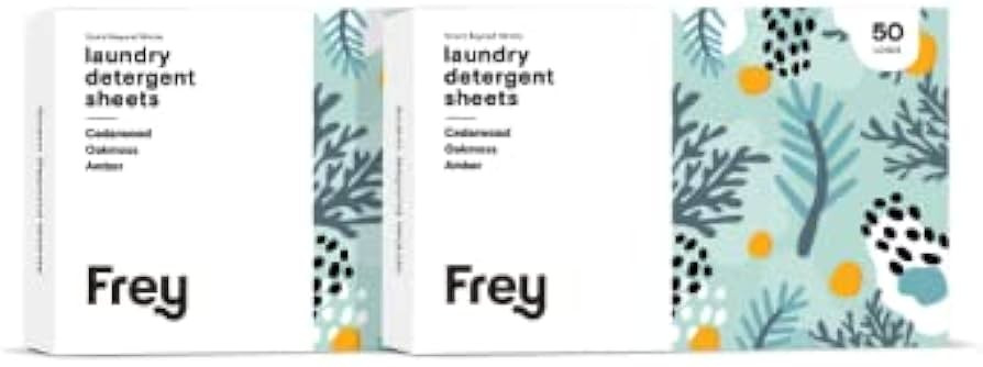 Frey Laundry Detergent Sheets 2 Pack Bundle - Safely Scented, Luxurious Sheet Laundry Detergent -... | Amazon (US)