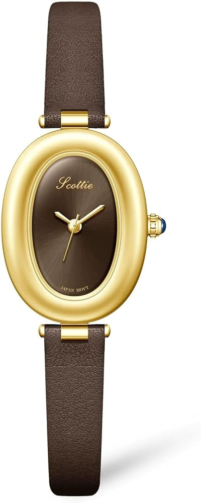 Gosasa Vintage Dress Women’s Oval Quartz Watch – Elegant Casual Slim Leather Strap Women Wris... | Amazon (US)
