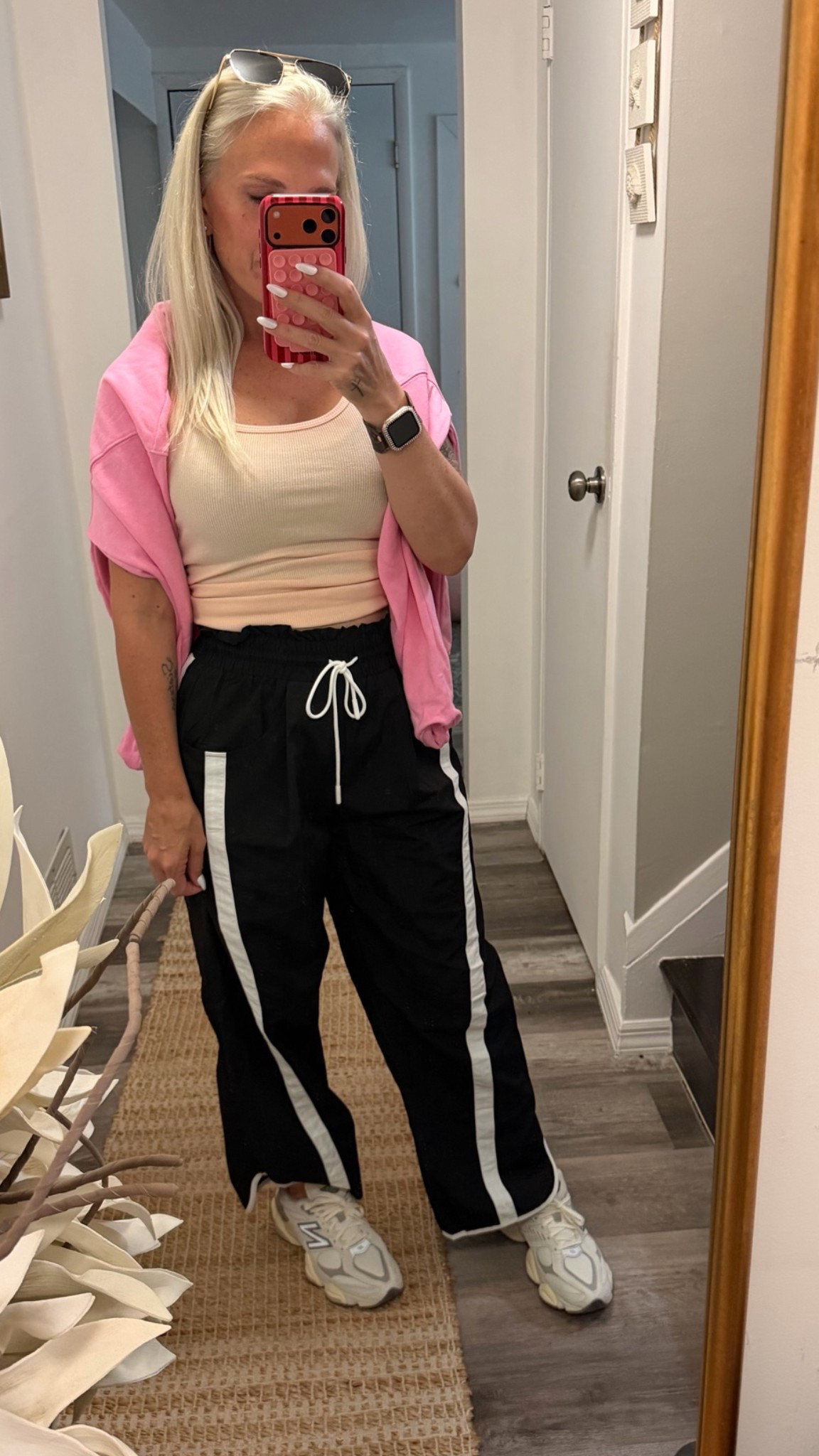 Perfect track pants for a trip!

#LTKootd #LTKU #LTKOver40