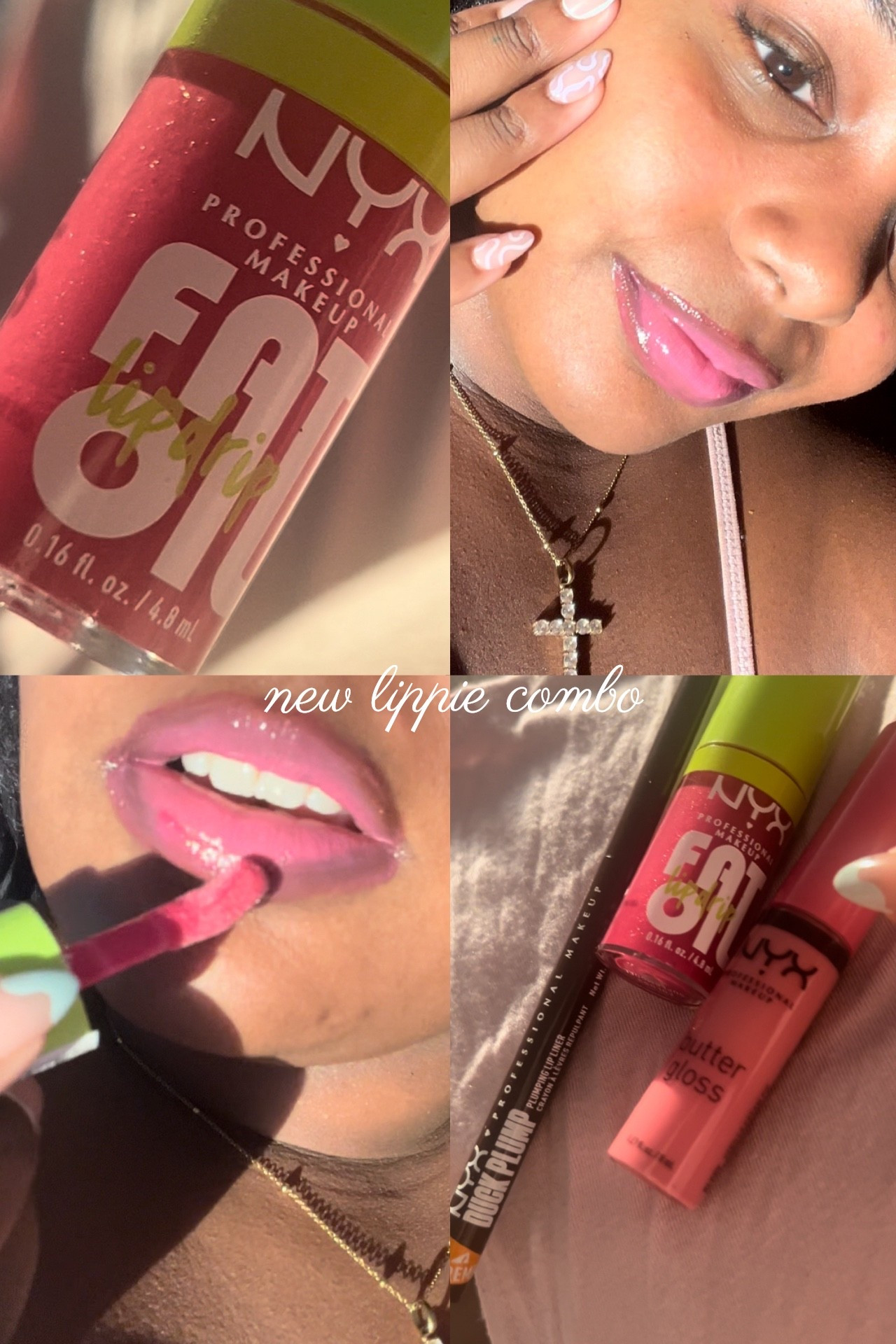 New lippie combo from NYX at Target!! Love a good pink lipgloss #nyxlipliner 