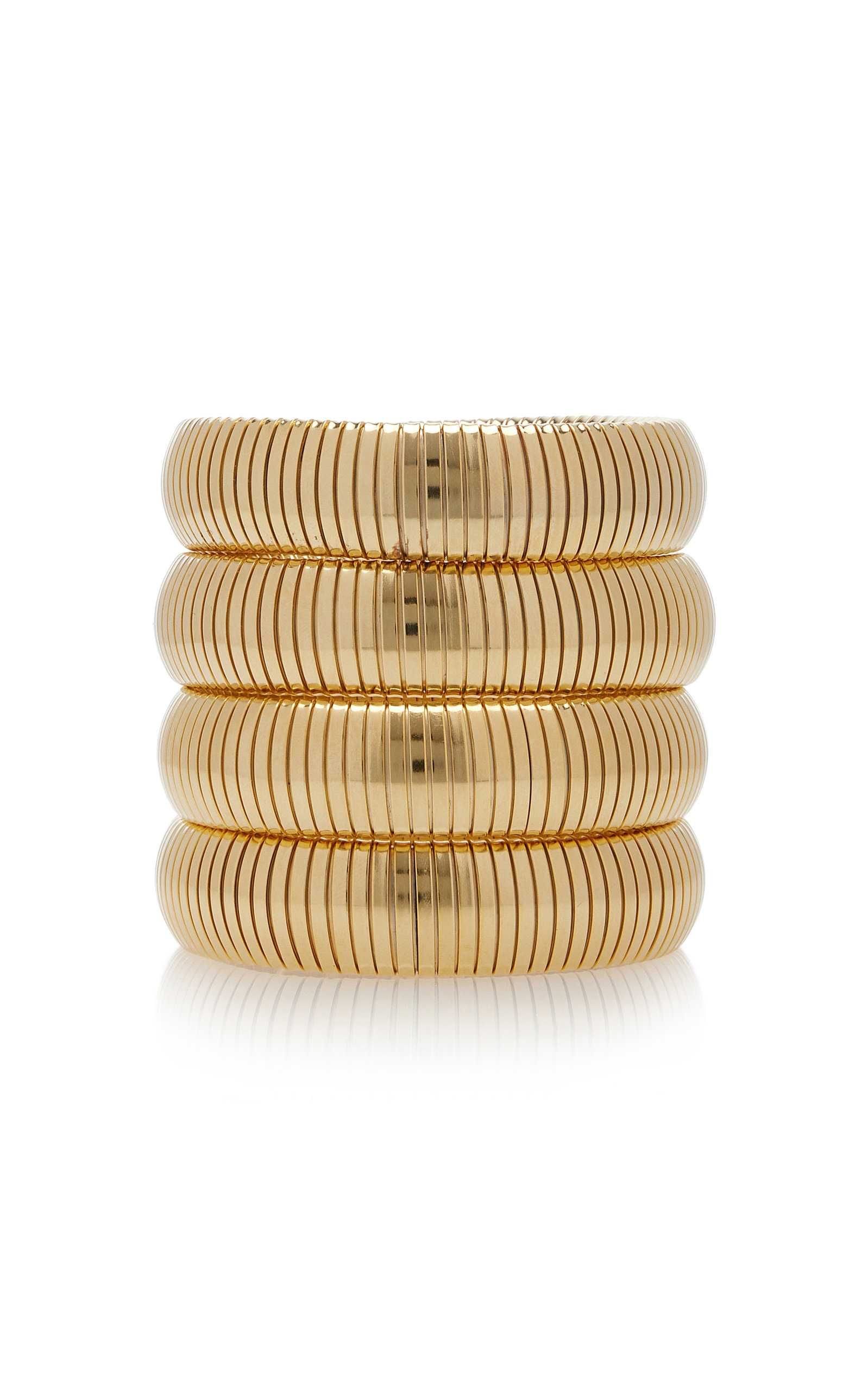 Exclusive Set-of-Four Gold-Plated Bracelets | Moda Operandi (Global)