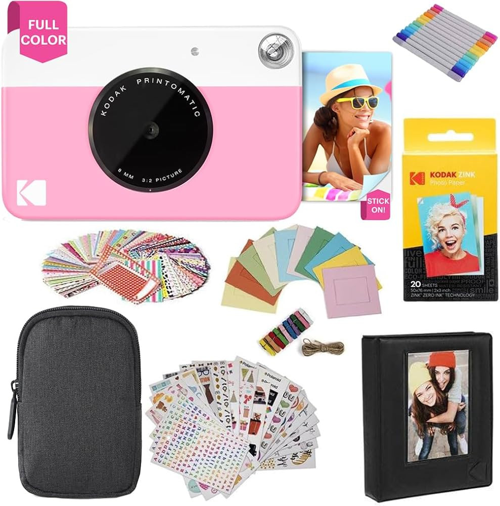 KODAK Printomatic Full-Color Instant Print Digital Camera Colorful Photos On Zink 2x3" Sticky-Bac... | Amazon (US)
