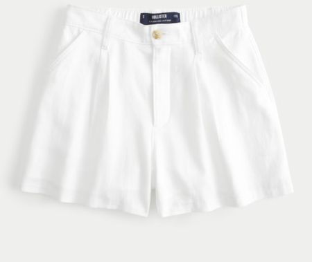 White linen blend shorts , casual summer fashion 

#LTKstyletip #LTKfindsunder50 #LTKSeasonal