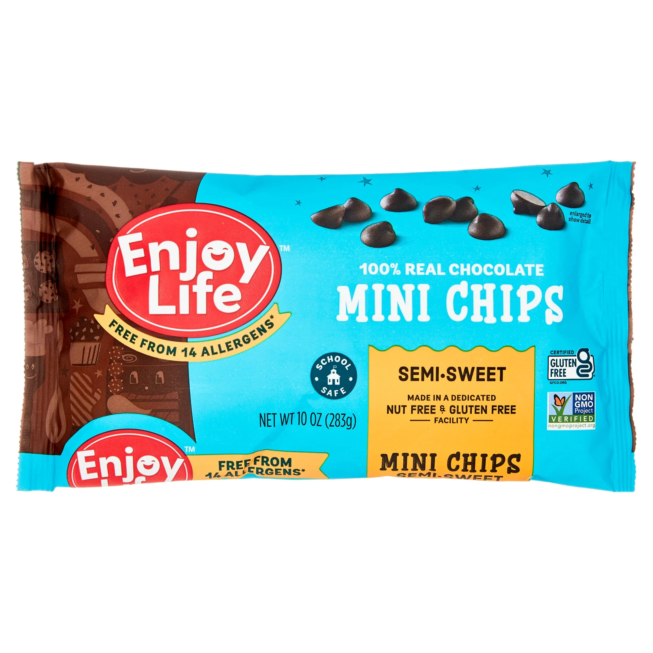Enjoy Life Baking Chocolate Semi-Sweet Mini Chocolate Chips, 10 oz Bag | Walmart (US)
