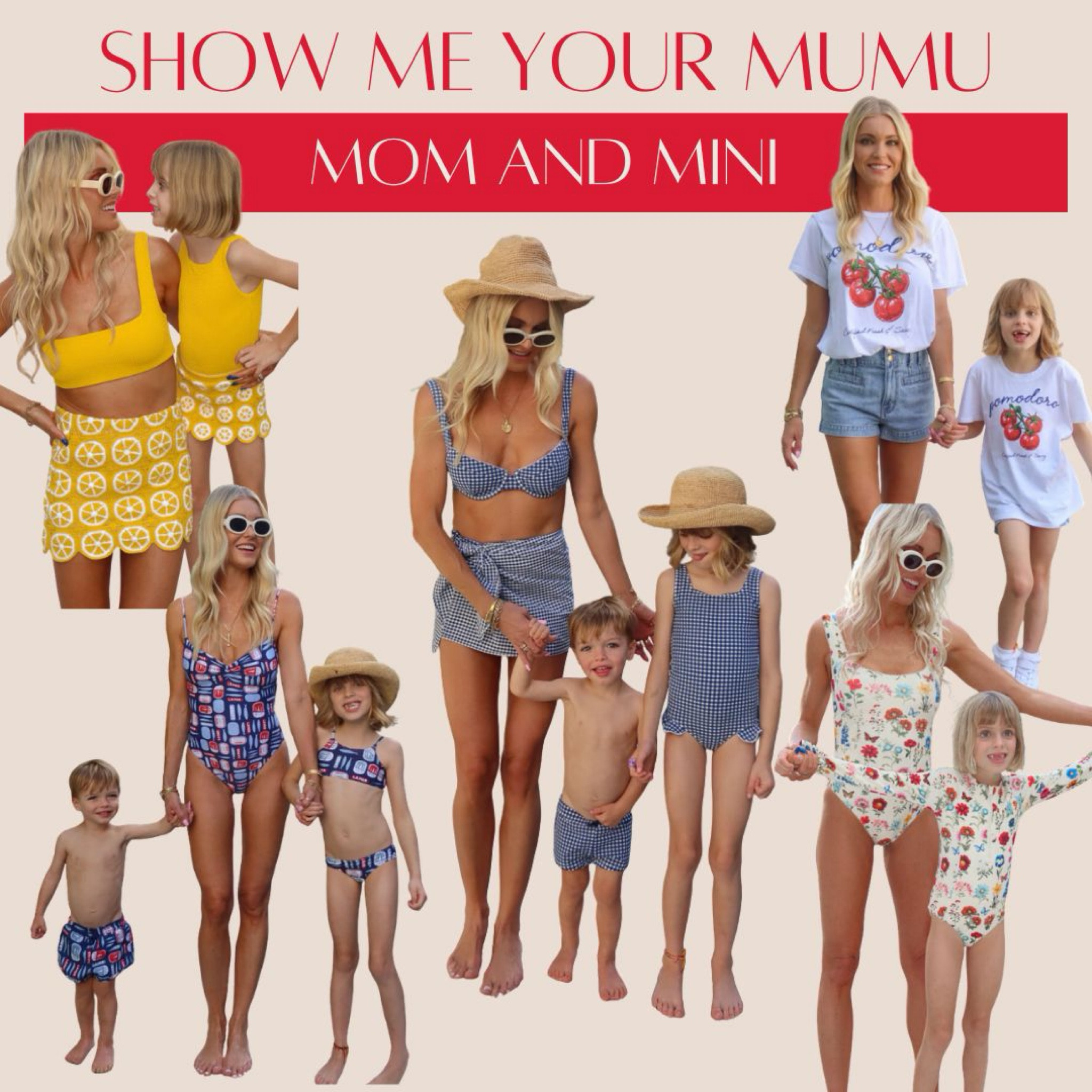 So many cute mommy and me outfits! Perfect for matching with your littles! There are some dad options too! #matching #swim #kids #kidoutfit #girloutfits #familyoutfit #mommyandme #vacationoutfit 

#LTKKids #LTKmomlife #LTKSwim