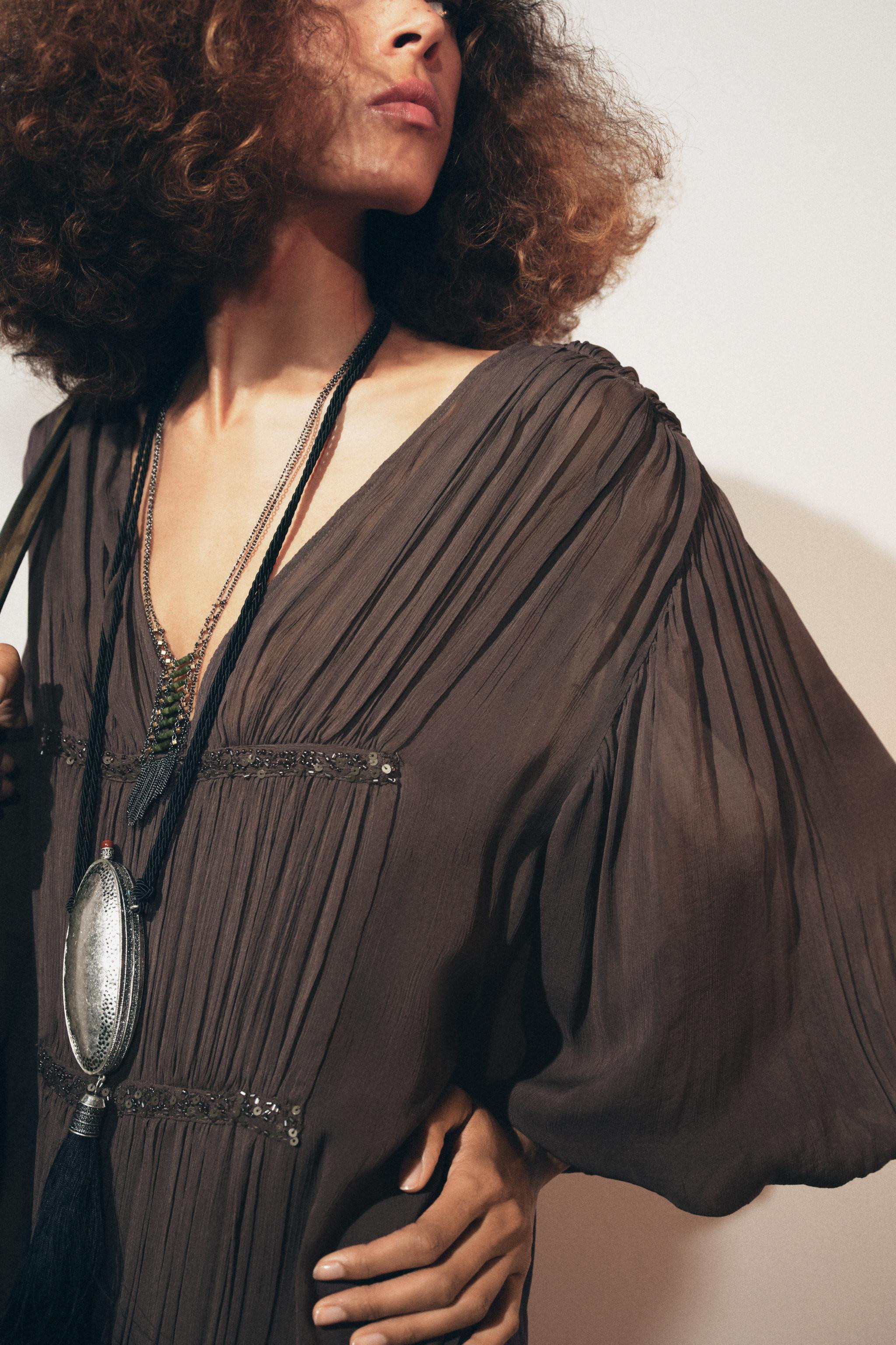 BEADED EMBROIDERED DRESS ZW COLLECTION | Zara US