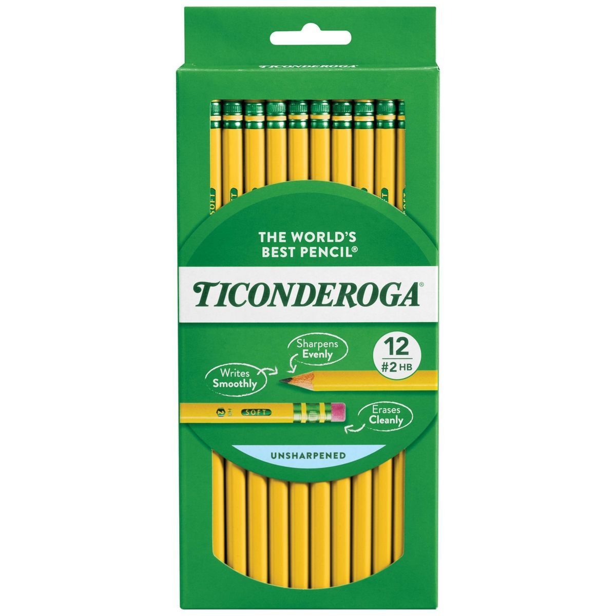 Ticonderoga 12pk #2 Wooden Pencils Yellow | Target