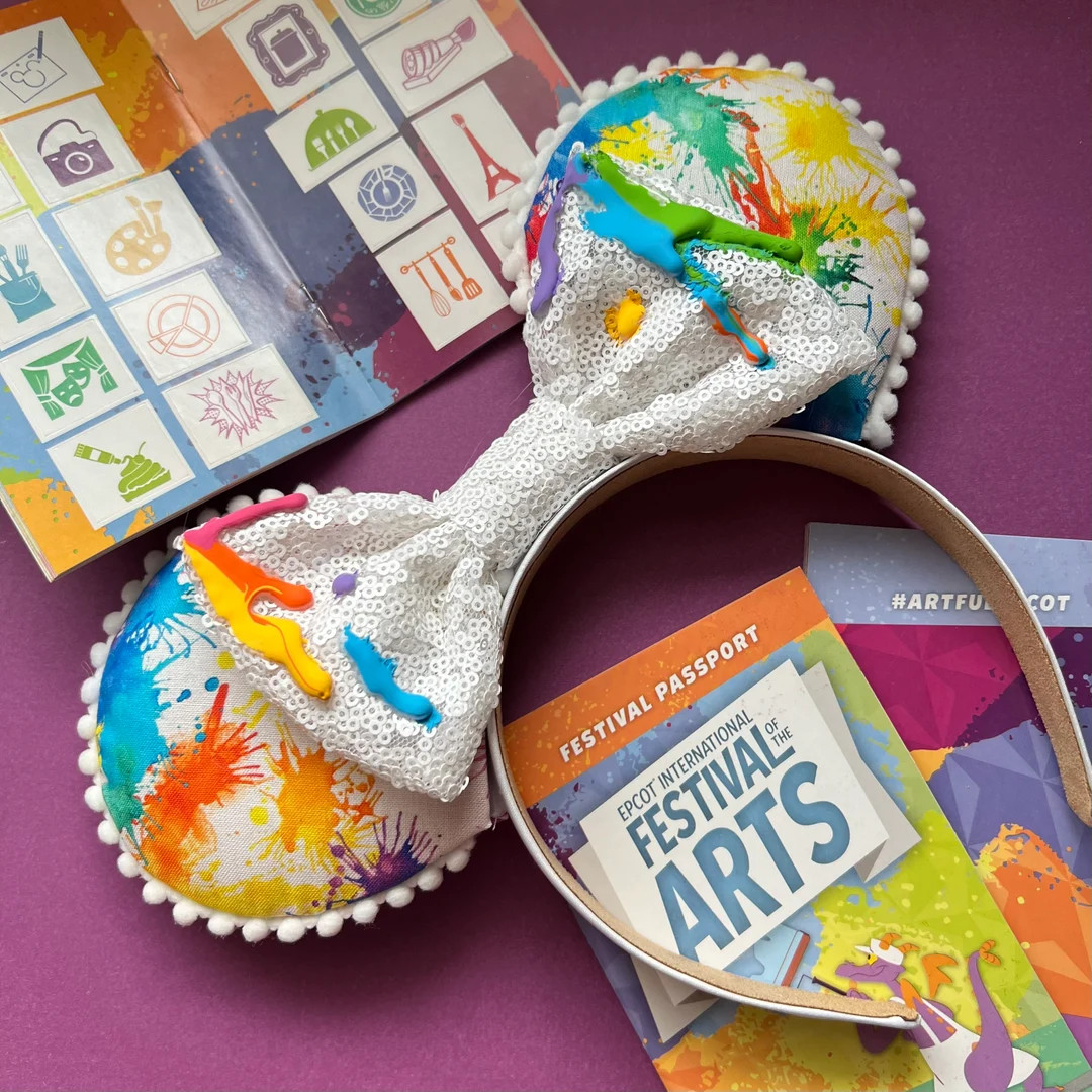 Festival of the Arts Paint Splatter Inspired Mickey Ears - Etsy | Etsy (US)