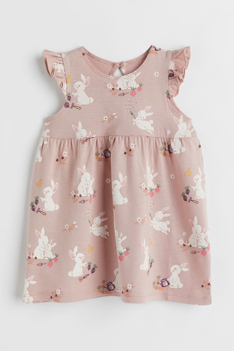 Ruffle-trimmed Jersey Dress | H&M (US)