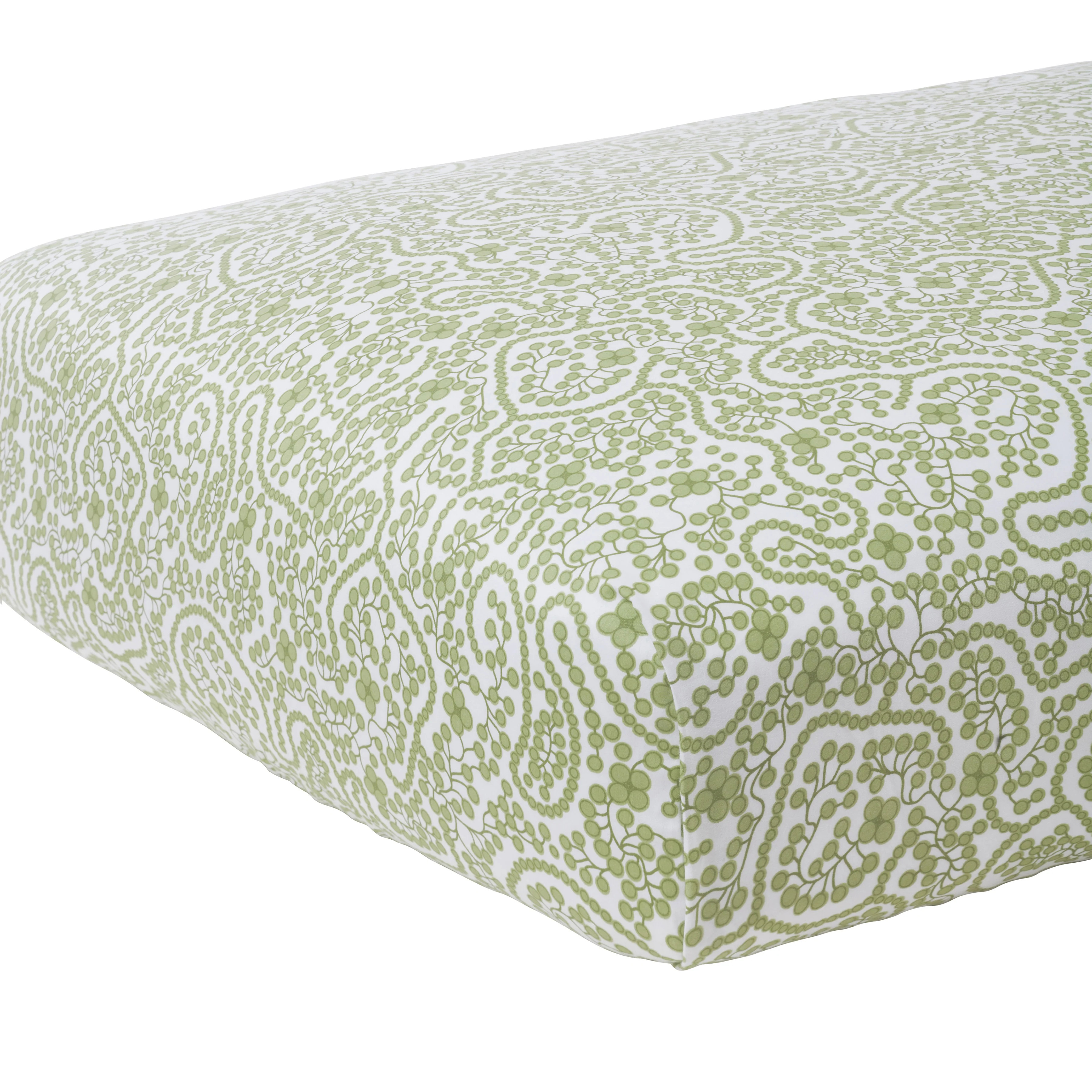 Shelby Green Crib Sheet | Biscuit Home