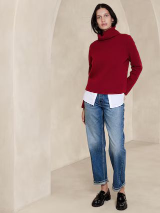 Chiara Cashmere Turtleneck Sweater | Banana Republic (US)