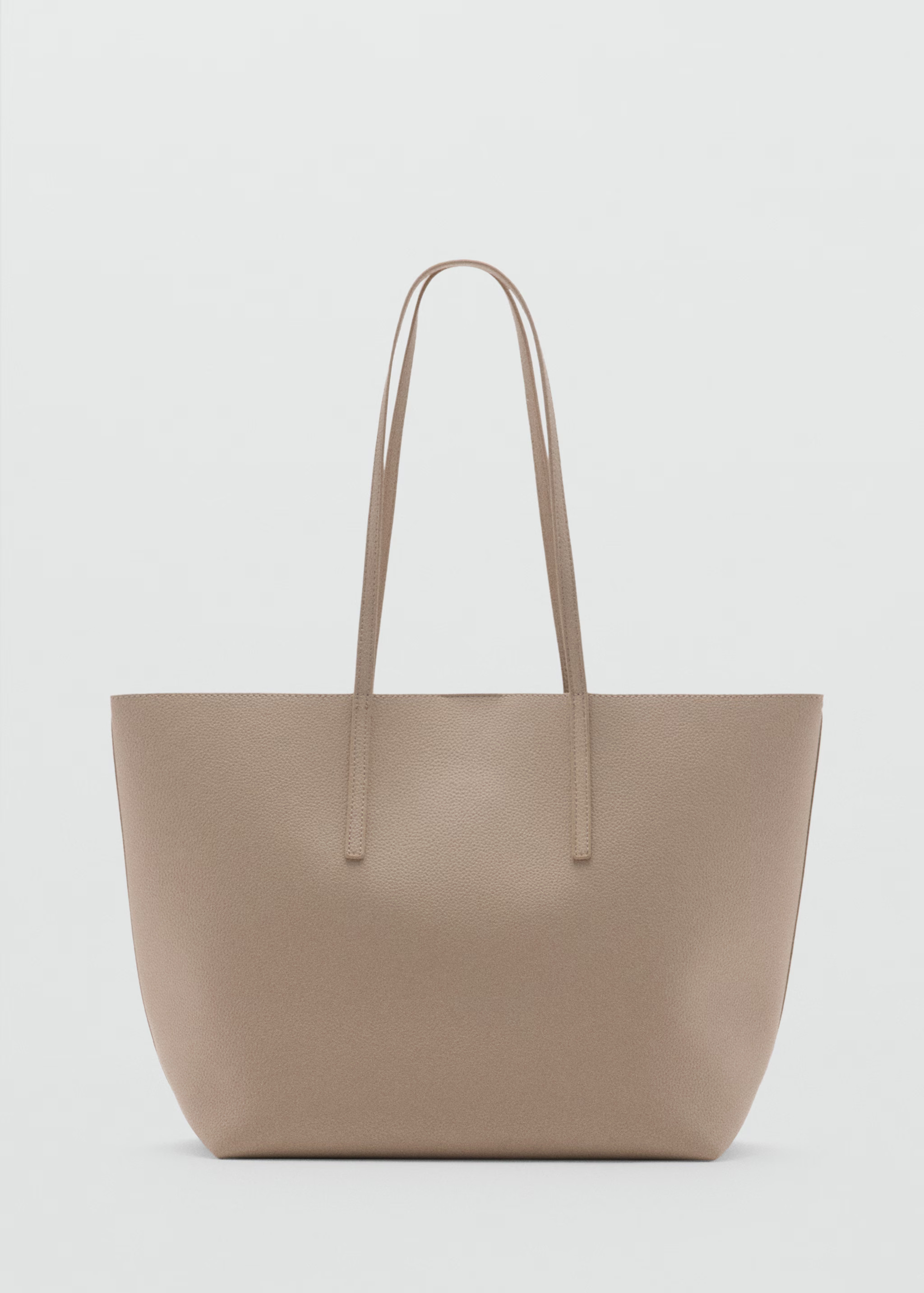 Pebbled effect shopper bag - Women | MANGO United Kingdom | MANGO (UK)