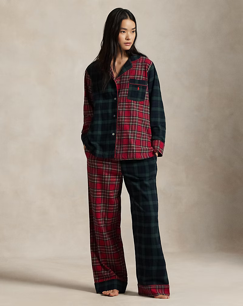Plaid Flannel Long-Sleeve Pyjama Set | Ralph Lauren (UK)