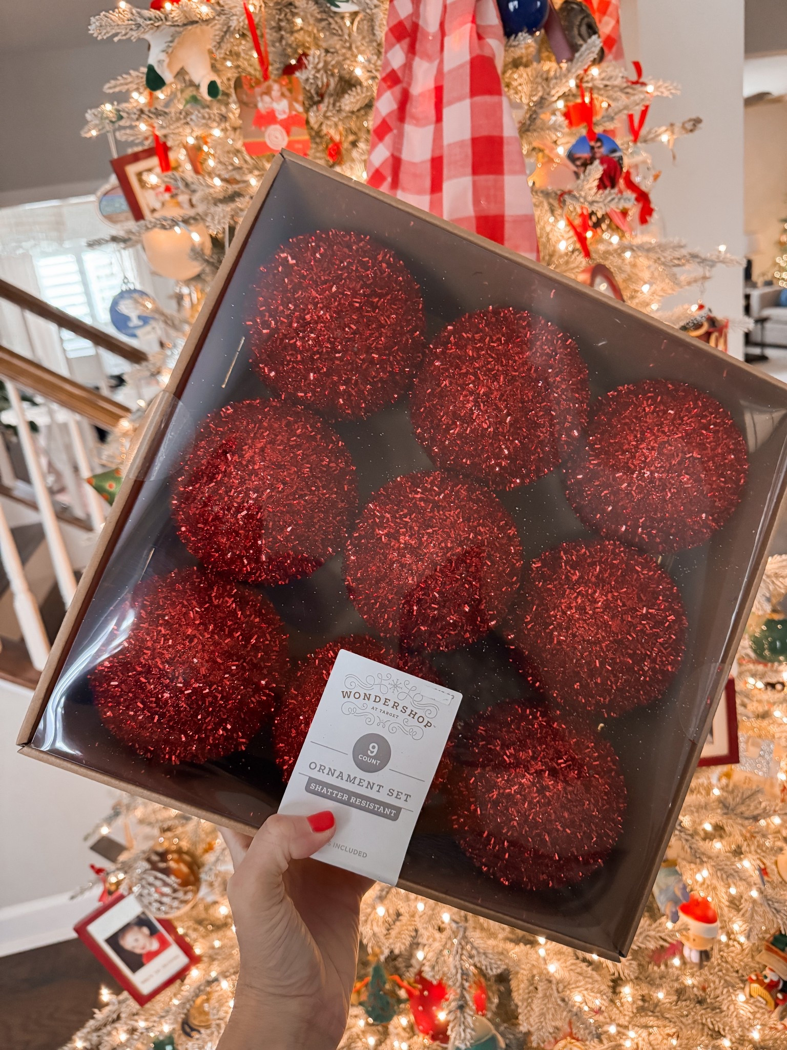 These are the prettiest glitter ornaments!  I got red and gold but they have some many beautiful colors. The hot pink is perfection!

#LTKHome #LTKSeasonal #LTKHoliday