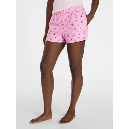 Joyspun Women's Woven Pajama Boxer Shorts, 3'' Inseam, Sizes XS-3X | Walmart (US)