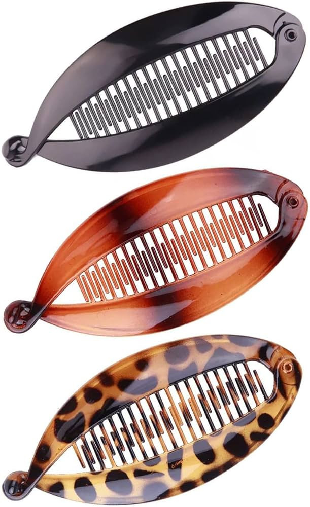 Banana Hair Clip for Thick Fine Curly Hair Vintage Clincher Combs Tool Accessories Fishtail Hair ... | Amazon (US)