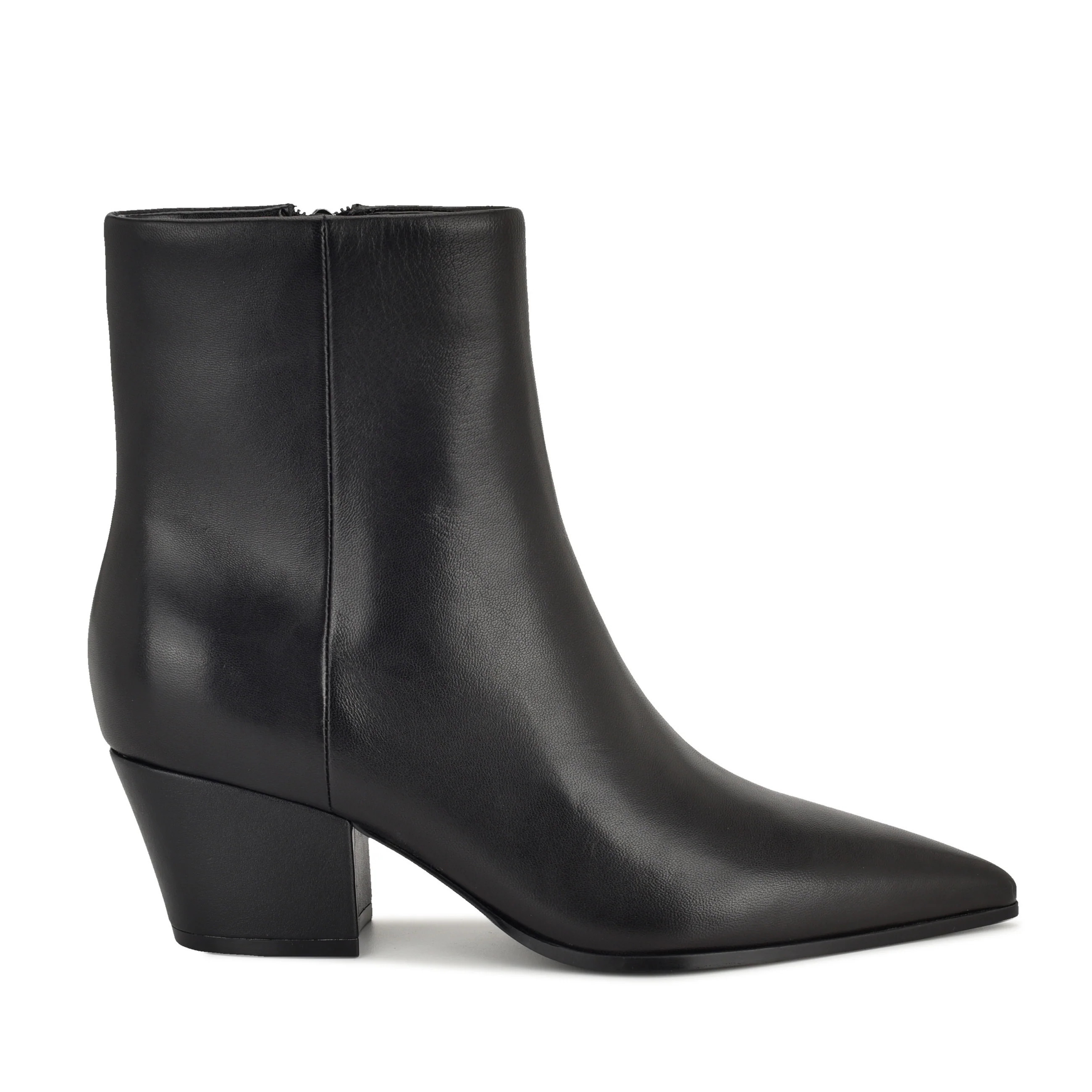 Savie Block Heel Ankle Leather Booties | Nine West (US)