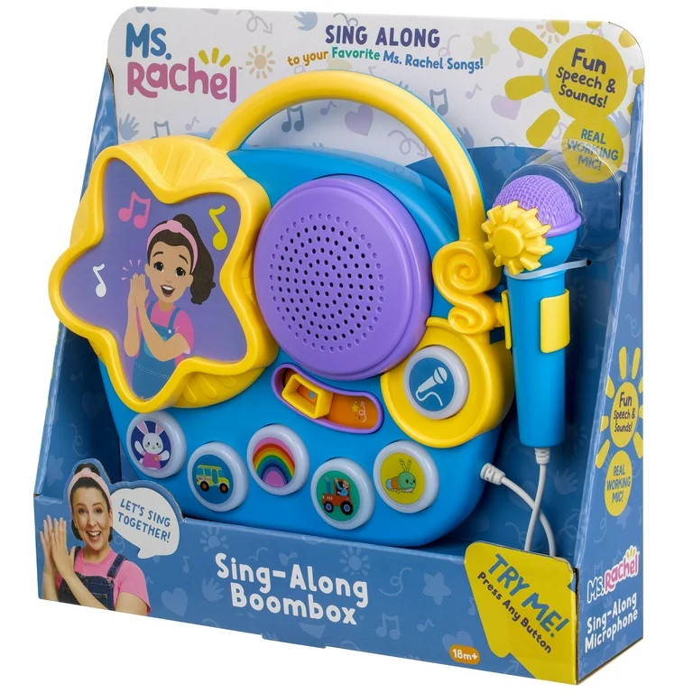 Ms. Rachel Karaoke Microphone Sing-Along Musical Boombox, Electronic Learning Systems for 18+ Mon... | Walmart (US)