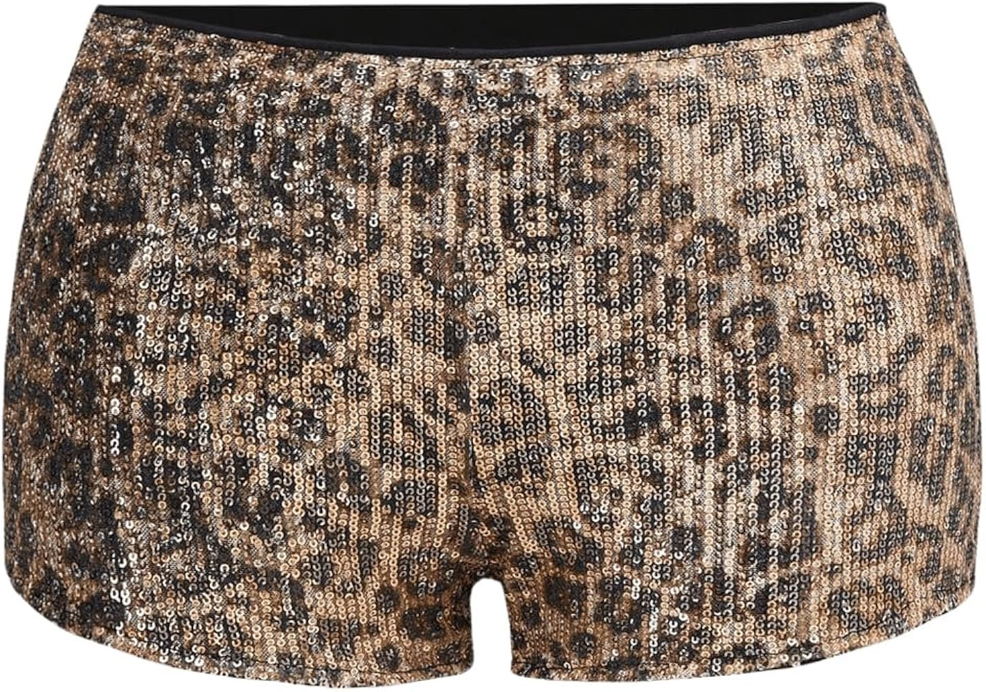 Women's Y2K Sequin Leopard Shorts Cheetah Sexy Mini Micro Shorts Glitter Sparkly Party Low Waist ... | Amazon (US)