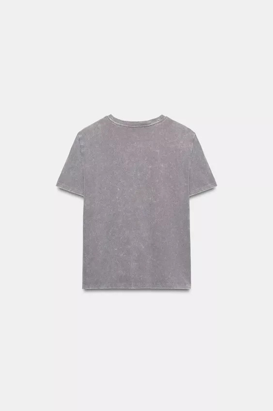 RUSTIC SHORT SLEEVE T-SHIRT | Zara US