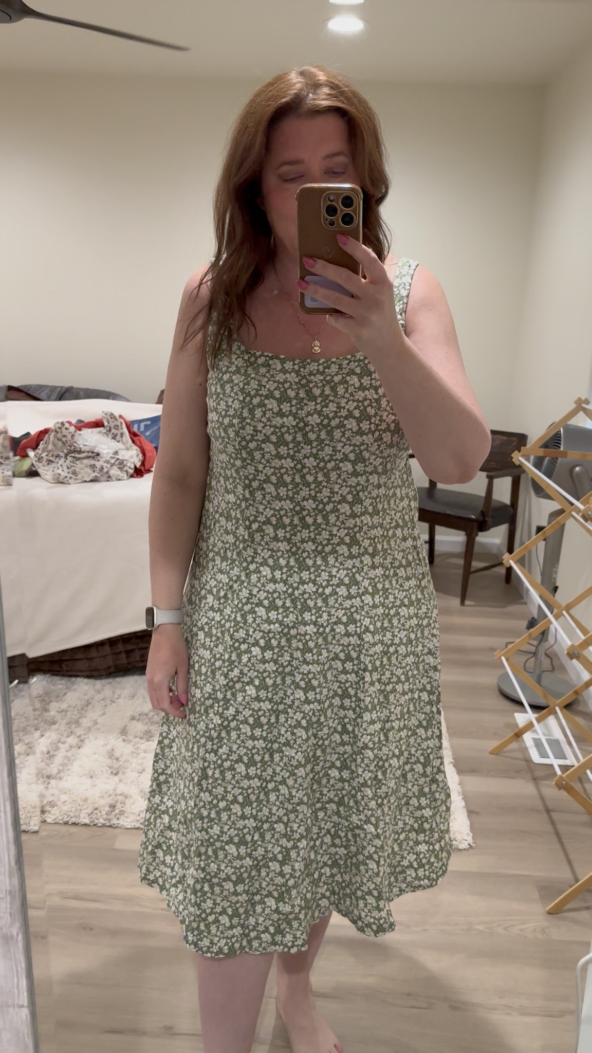 Cute sundress - wearing L - runs a little big. Comes in other prints and colors

#LTKOver40 #LTKMidsize