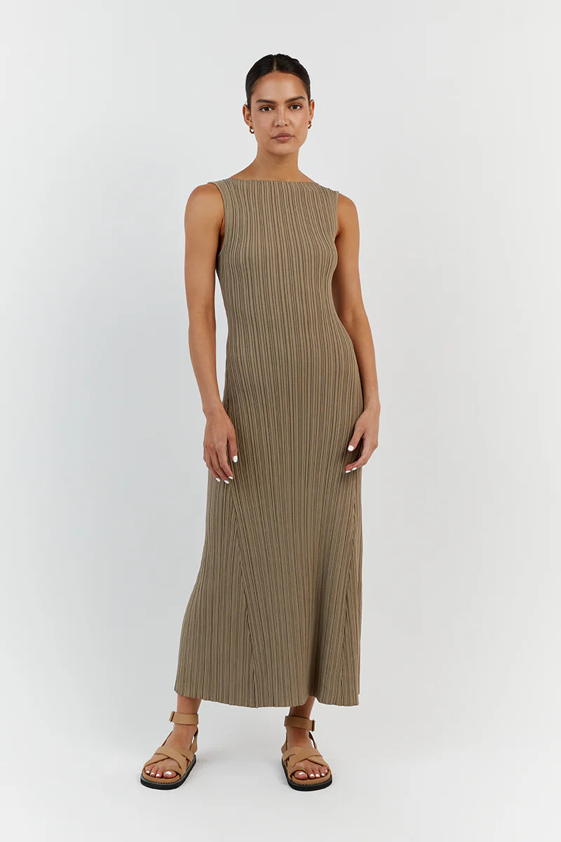 IVY MOSS SLEEVELESS MIDI DRESS | DISSH