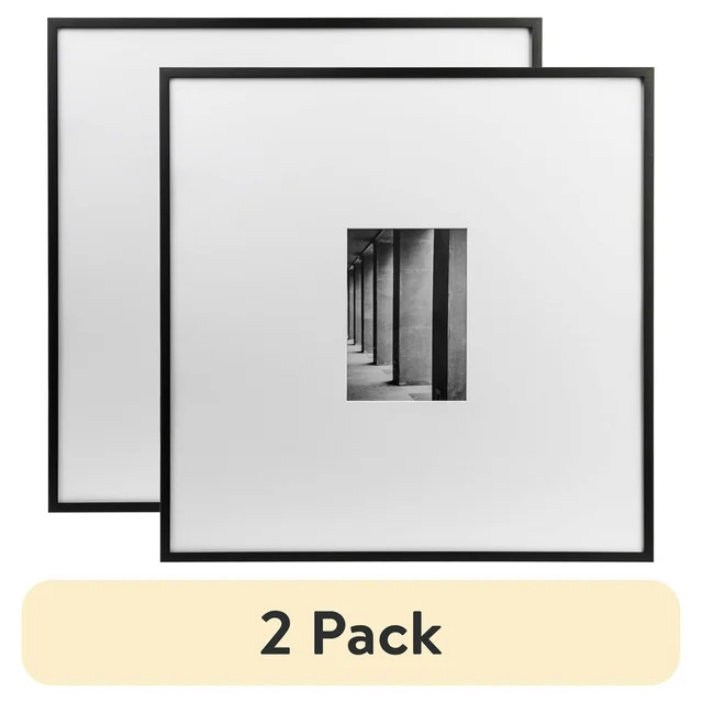 (2 pack) Better Homes & Gardens 18x18 Black Gallery Picture Frame | Walmart (US)