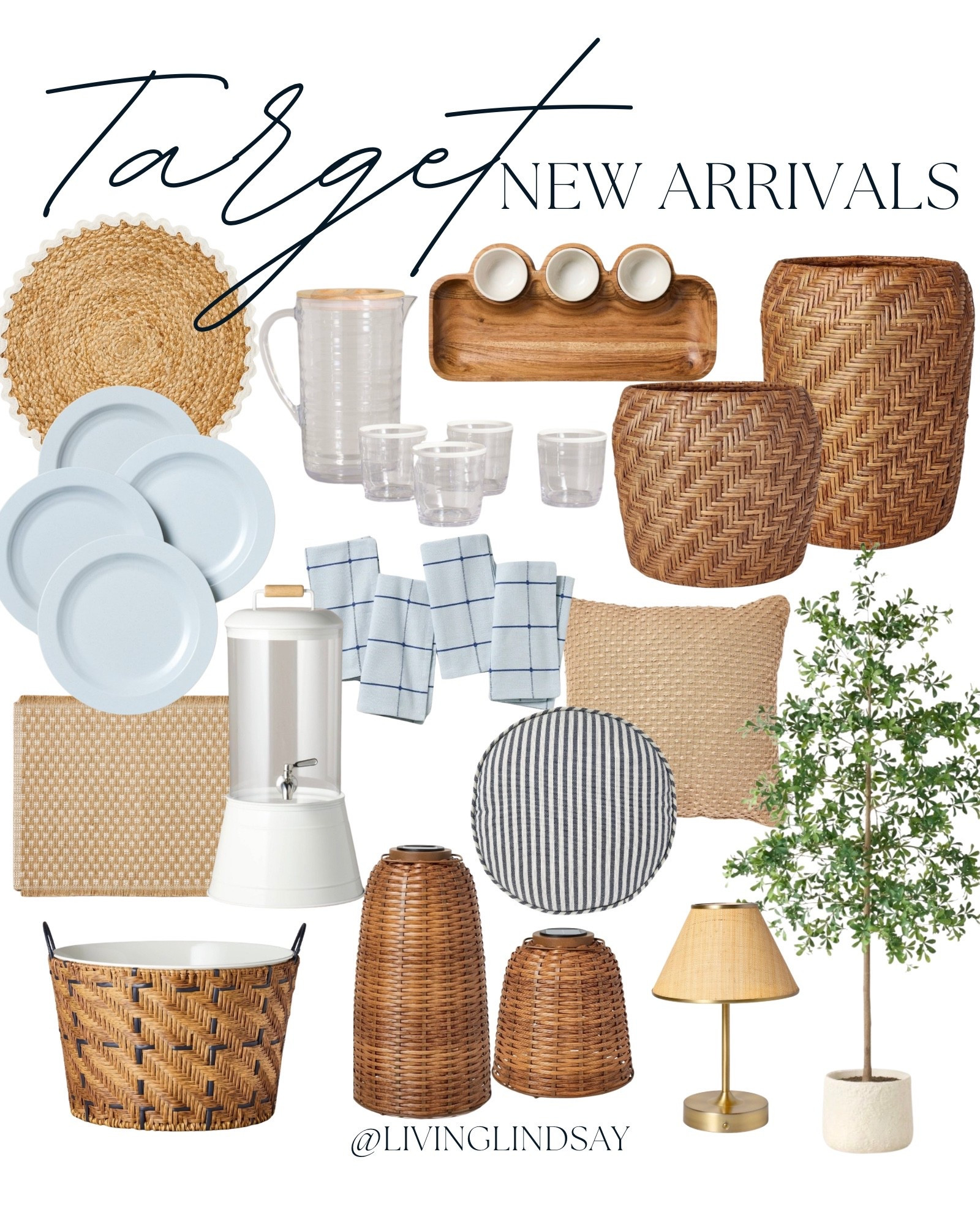 @Target summer is doing exactly what we want this year 🤌🏼 coastal, woven, light + effortless.

target summer decor, hearth and hand target, studio mcgee target style, coastal home decor, neutral summer decor, woven baskets decor, rattan home accents, blue and white decor, outdoor entertaining essentials, summer hosting decor, target new arrivals 2026, affordable home decor finds, target patio decor, kitchen summer refresh, casual coastal style

#LTKHome #LTKSeasonal #LTKSaleAlert