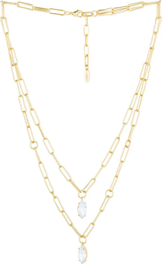 Layered Paperclip Link Pendant Necklace | Nordstrom