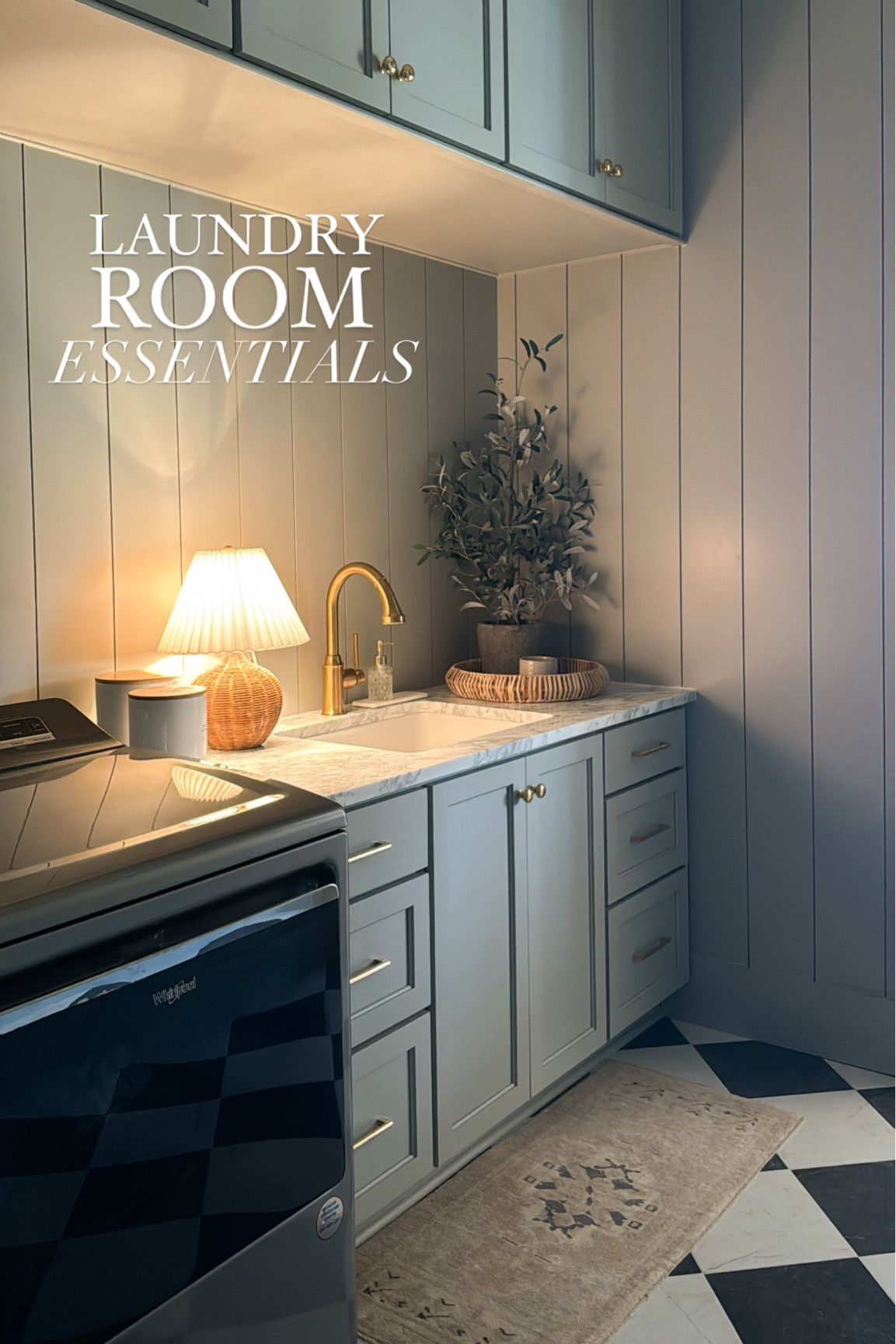 Laundry room styling, laundry essentials // home // plant is old from target, but linking similar // paint color is Farrow & Ball Lamp Room Gray 

#LTKfindsunder50 #LTKhome #LTKfindsunder100