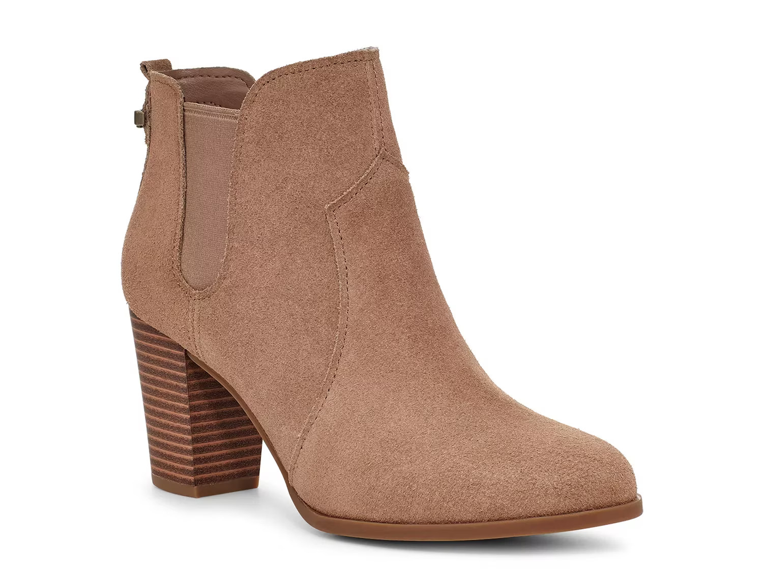Koolaburra by UGG Dvita Chelsea Bootie - Women's - Taupe - Block Bootie Chelsea | DSW